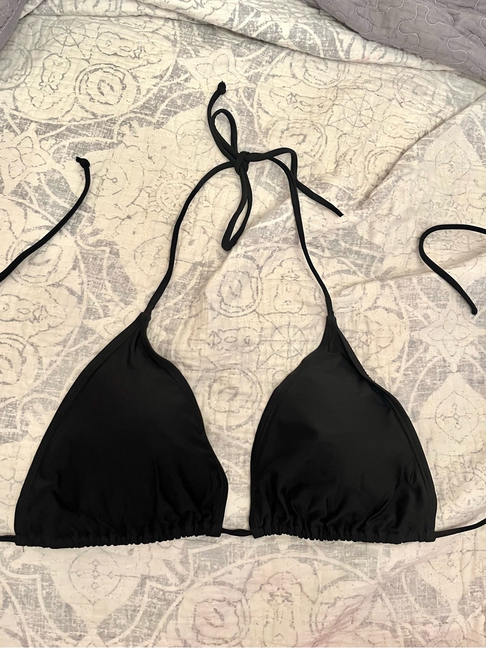 Ardene Black Triangle Bikini Top